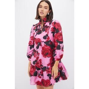 TUCKERNUCK Cerise Blossom Jacquard Palmerston Dress Size XXS NWT